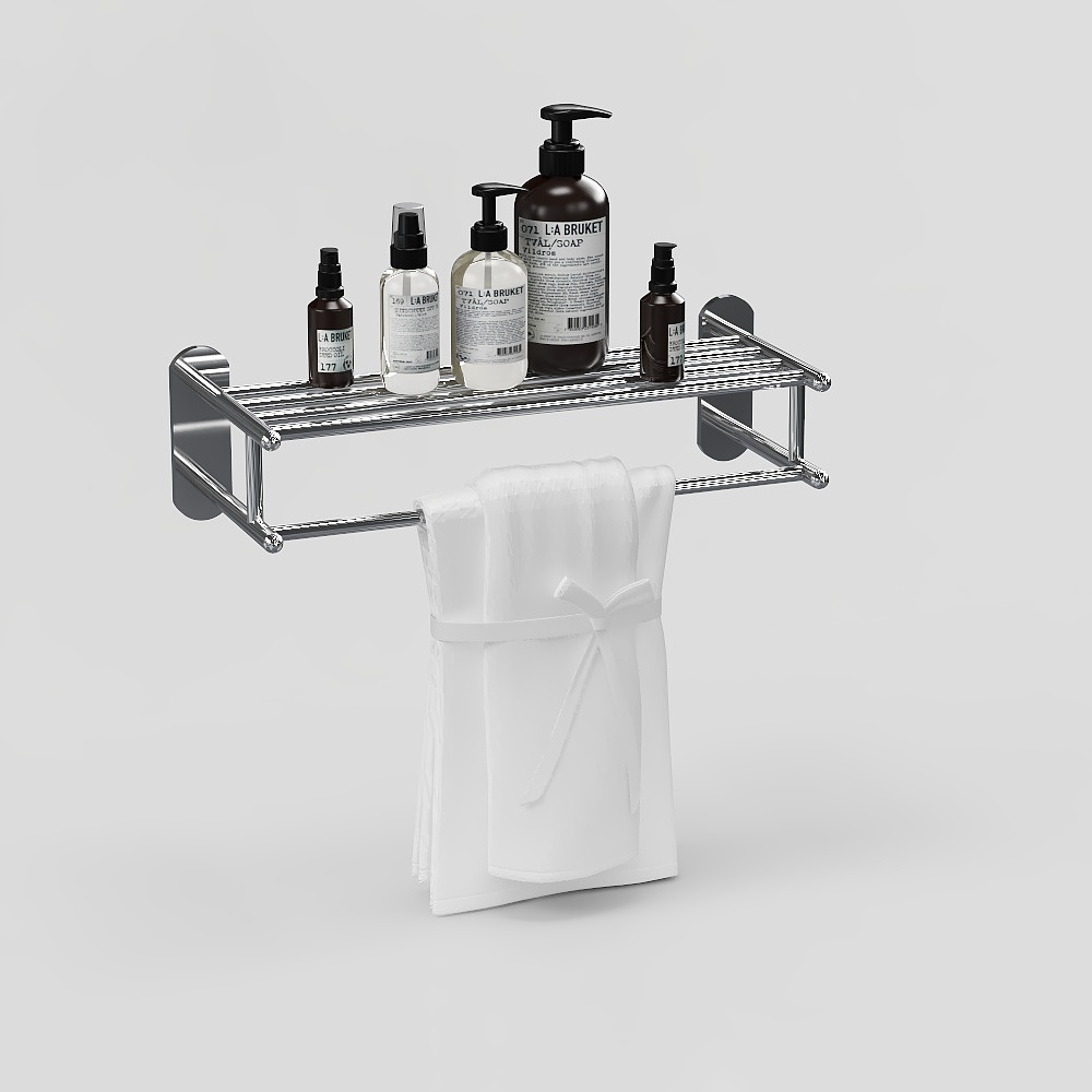 Modern bathroom towel rack