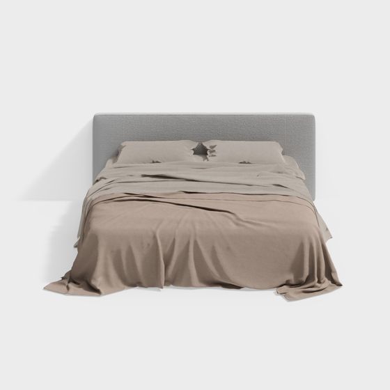 Antikes Schlafzimmer Stoff Doppelbett