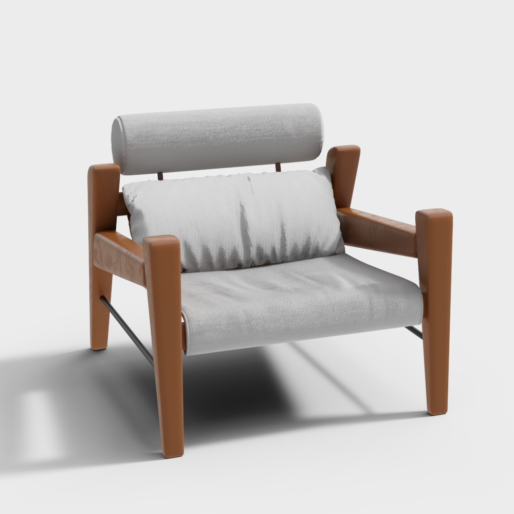 Middle-ancient style bedroom leisure chair