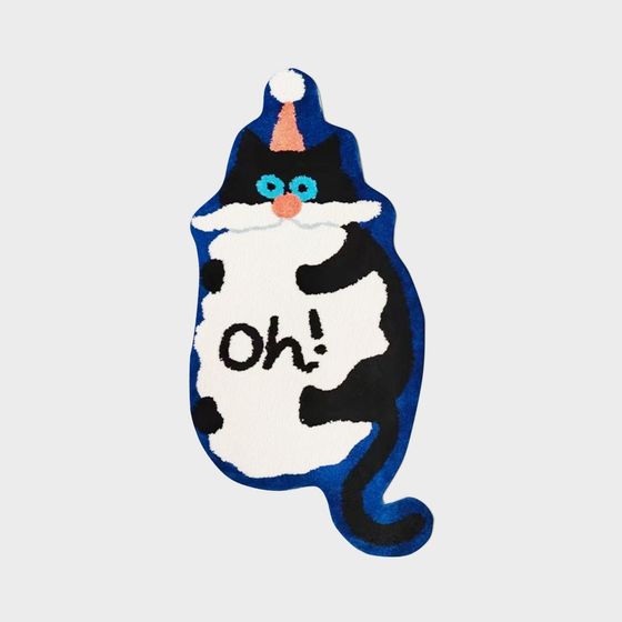 Surprised Cat 3D Model in Low-Poly Style