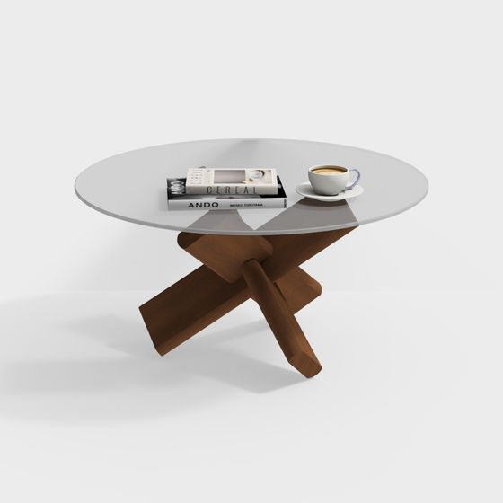 Table d'appoint ronde de style médiéval moderne