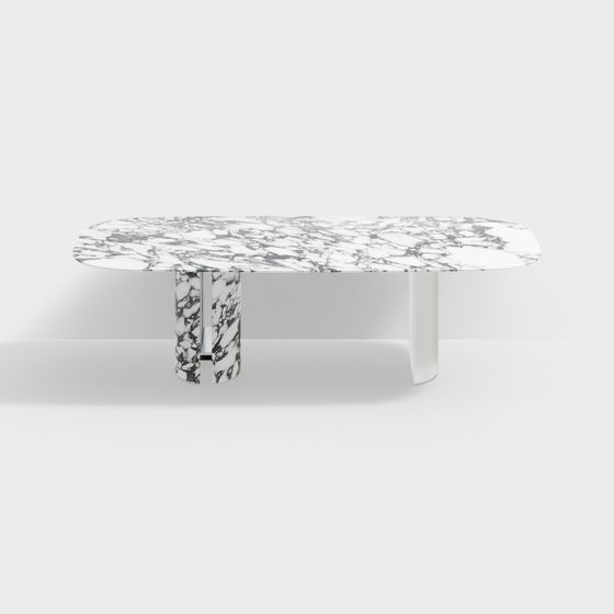Elegant Marble Table 3D model