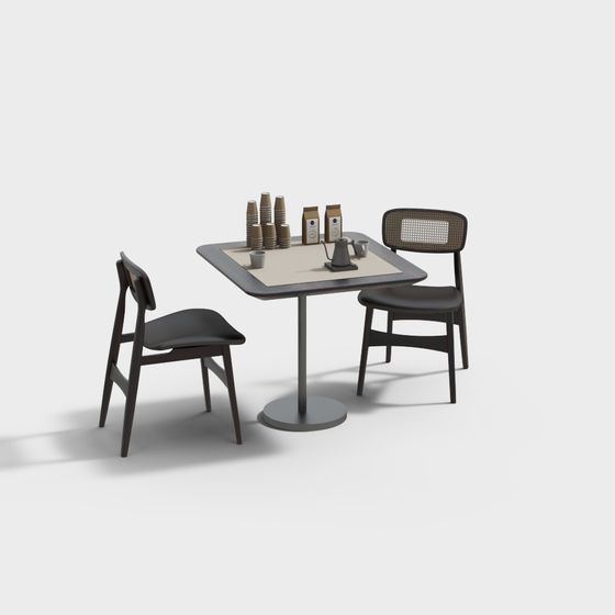 Combinaison de table et chaise décontractée moderne Contone