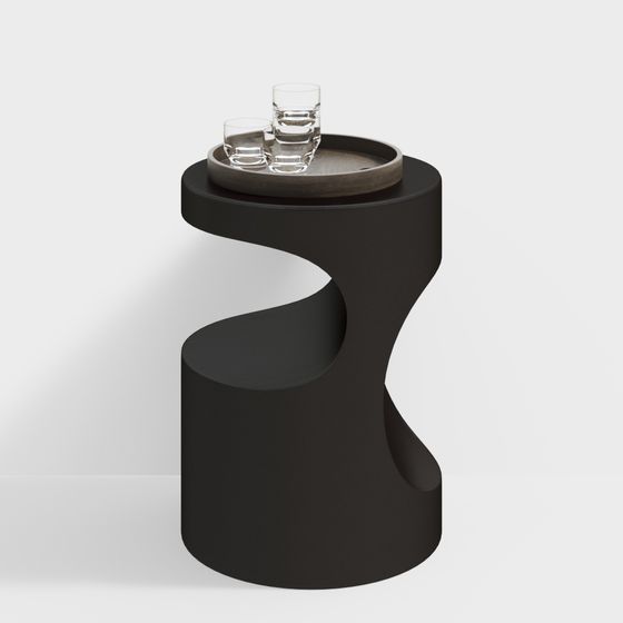 Spiral Side Table 3D model