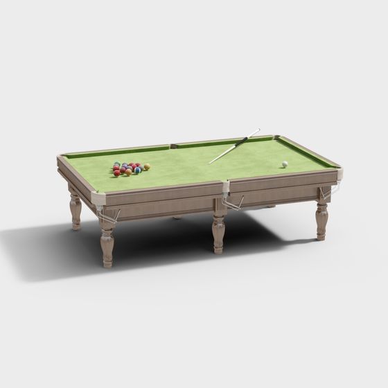Classic Pool Table 3D model for Creative Projects