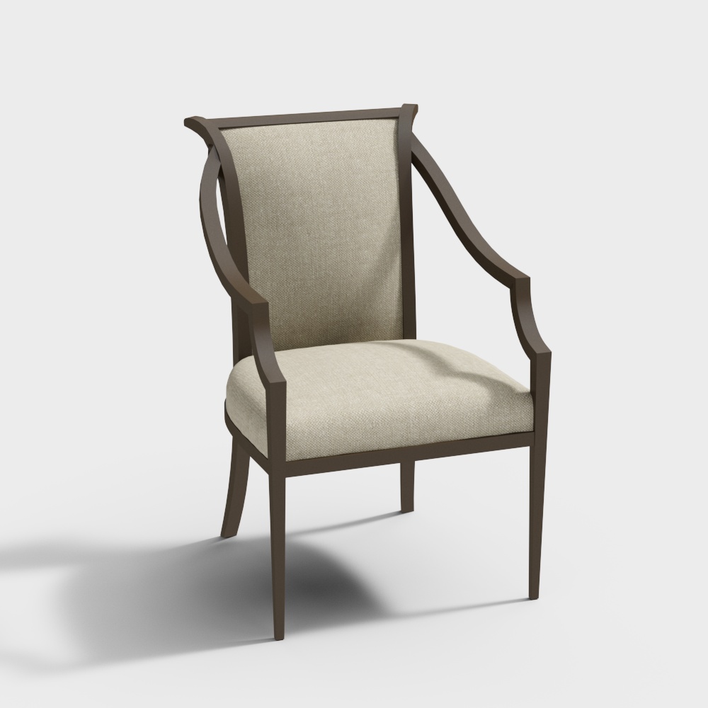 Elegant Armchair 3D model for Modern Design