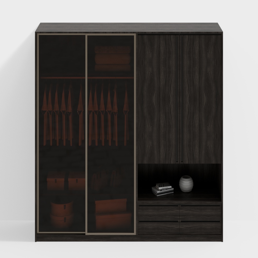 Modern cloakroom wardrobe