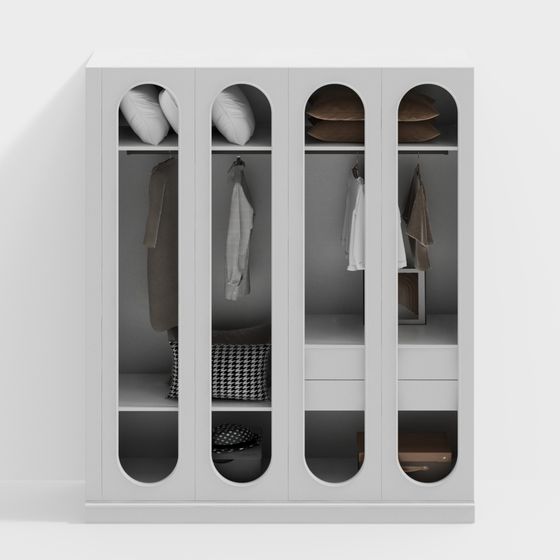 Urban Closet 3D Model for Modern Living Spaces