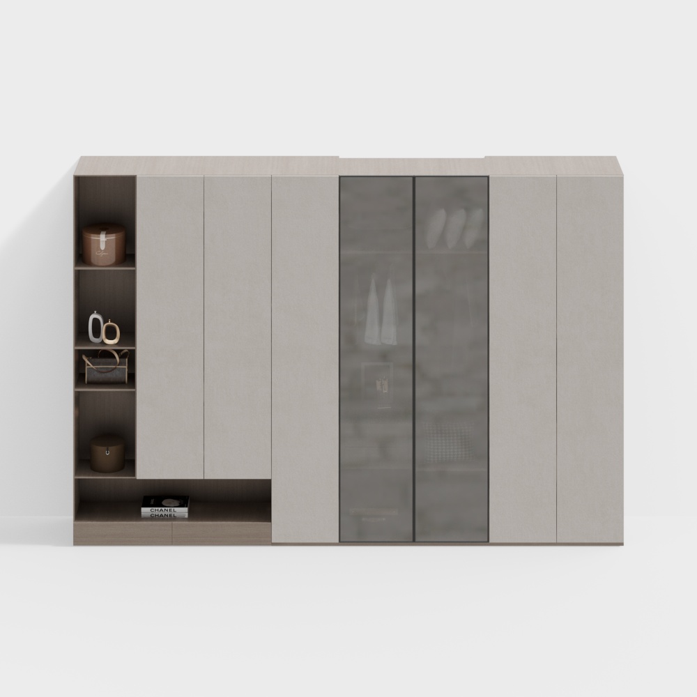 Modern cloakroom wardrobe