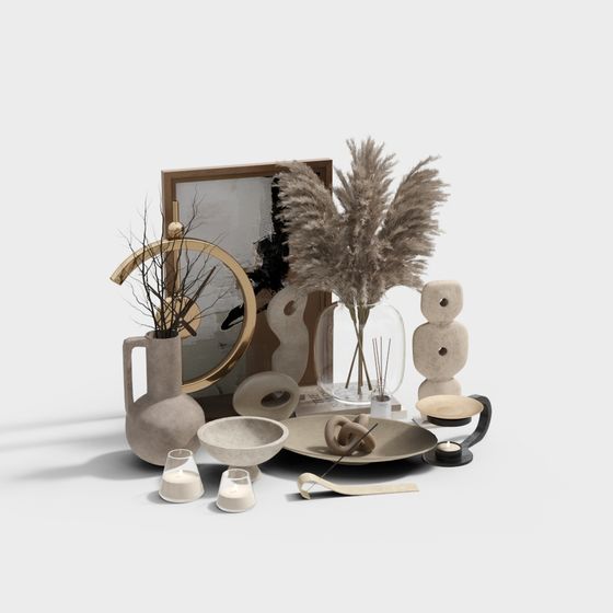 Modern Minimalist Decorative Items 3D model