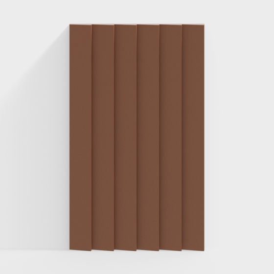 Striped Wall Panel Low-Poly 3D model for Creative Spaces