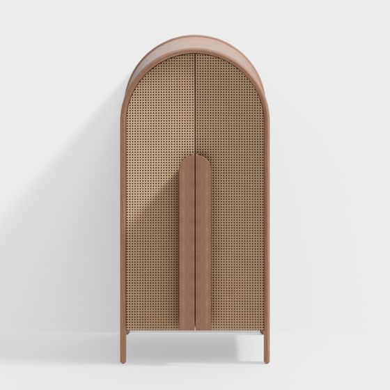 Arched Door Cabinet 3D model