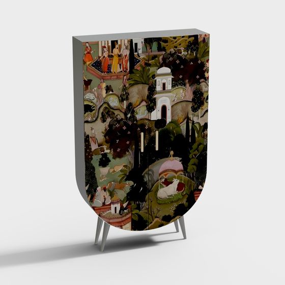 Fantastical Garden Cabinet 3D model