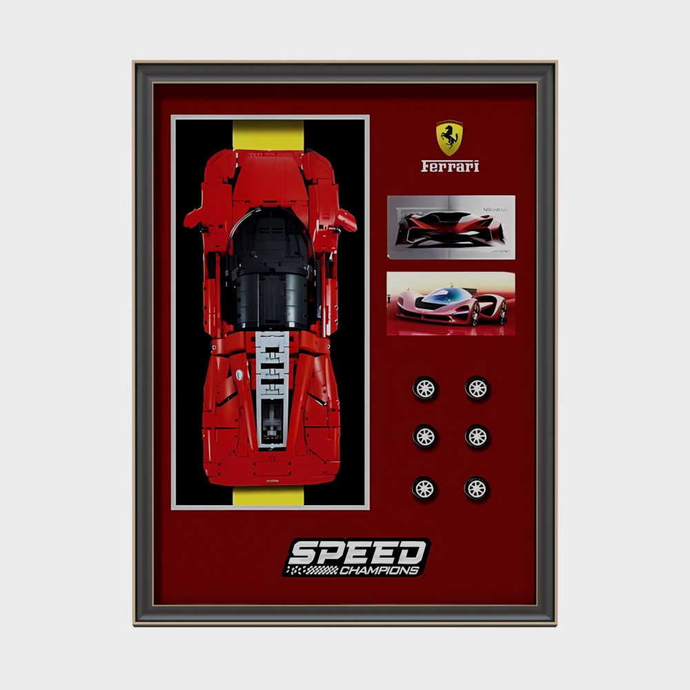 Dynamic Ferrari Racing Car 3D model