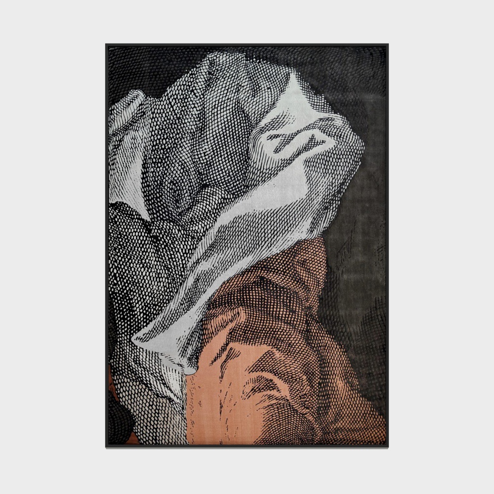 Abstract Mask Low-Polygon 3D Model