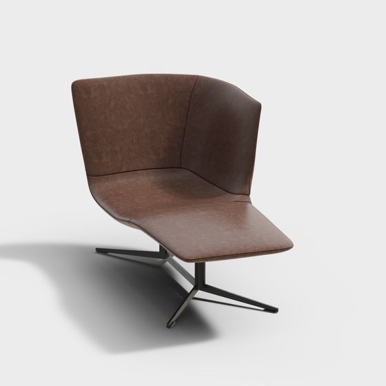 Fauteuil inclinable en cuir Minotti
