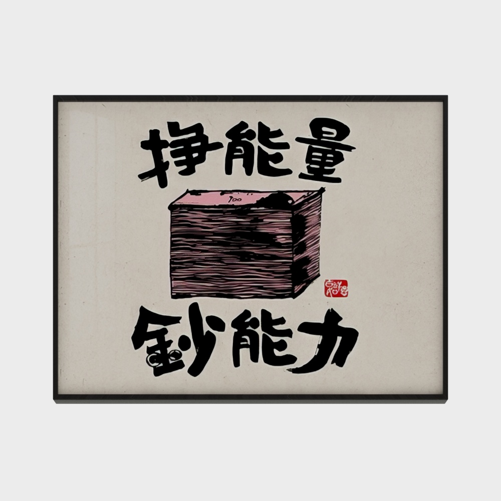 Modern Simple Red Net Decorative Painting Combination