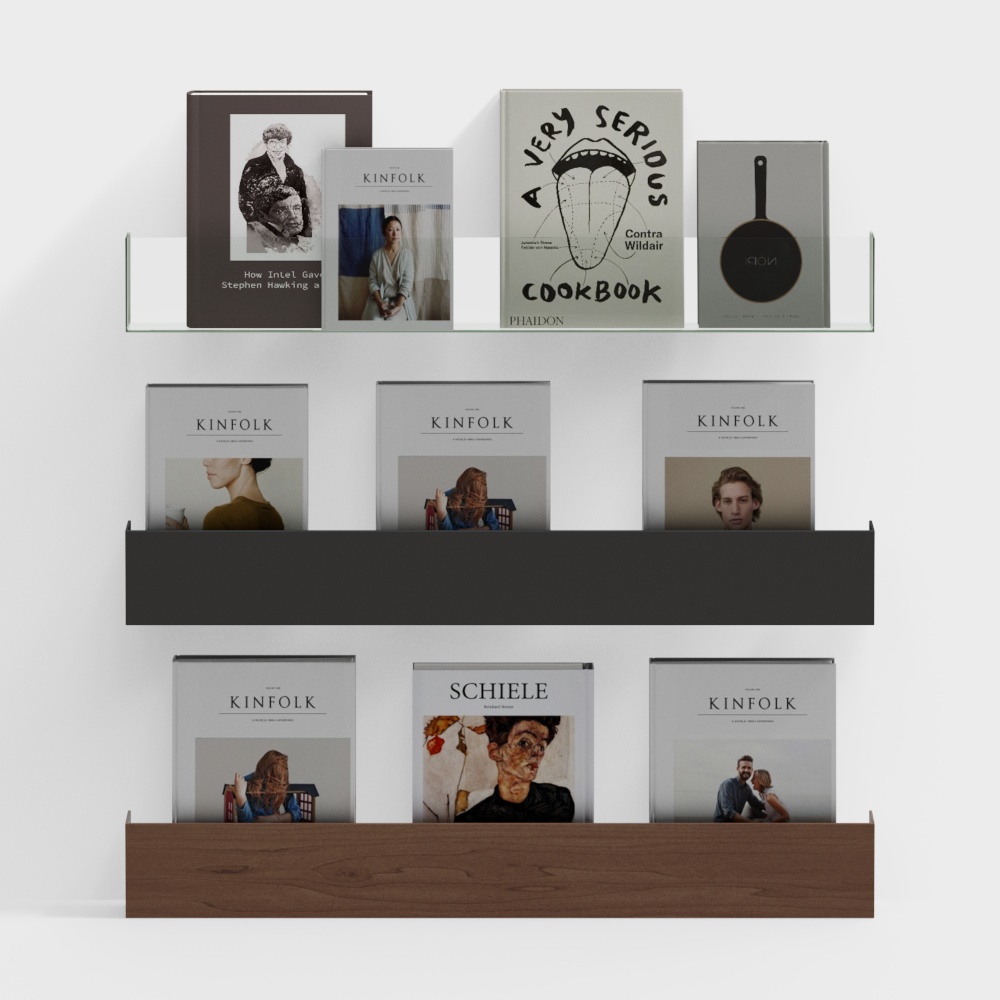 Urban Bookshelf 3D model