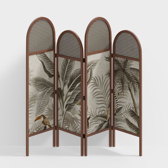 Tropical Jungle Screen 3D model