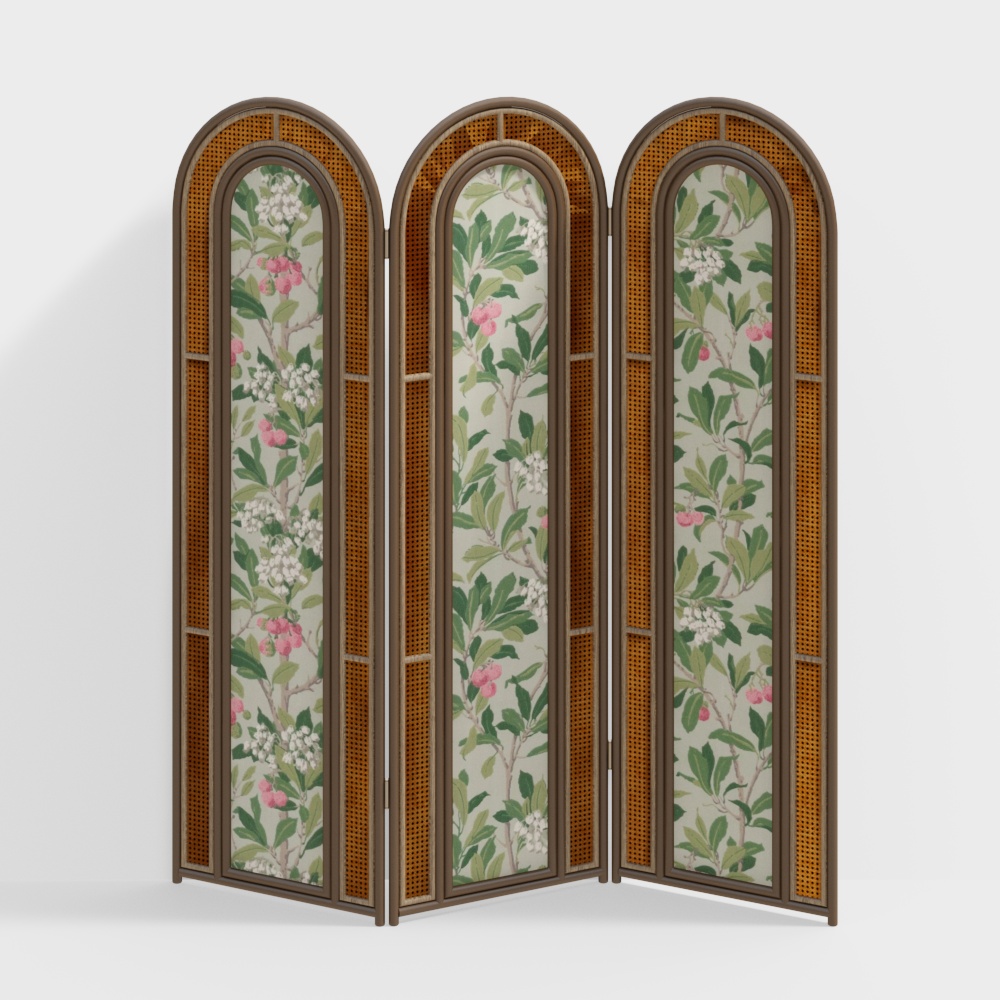 Wabi-Sabi antiker Paravent