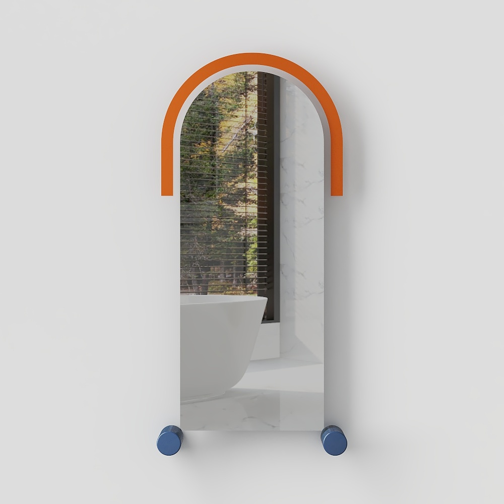 Mirroir plein format Memphis moderne