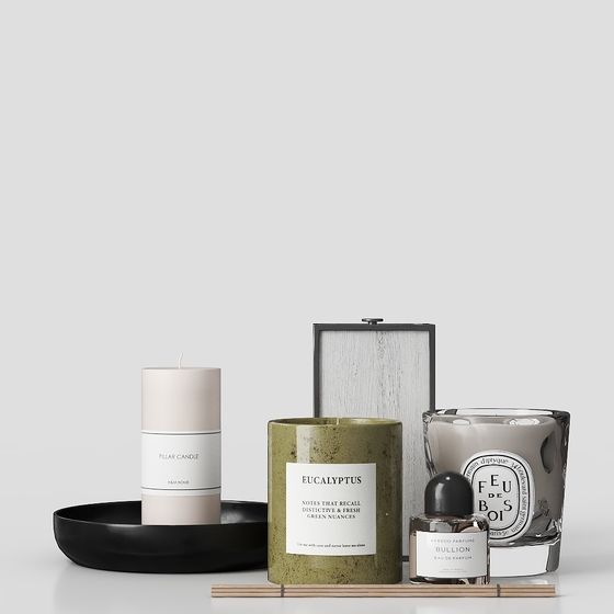 Modern Aromatherapy Jewelry Combination in Golden