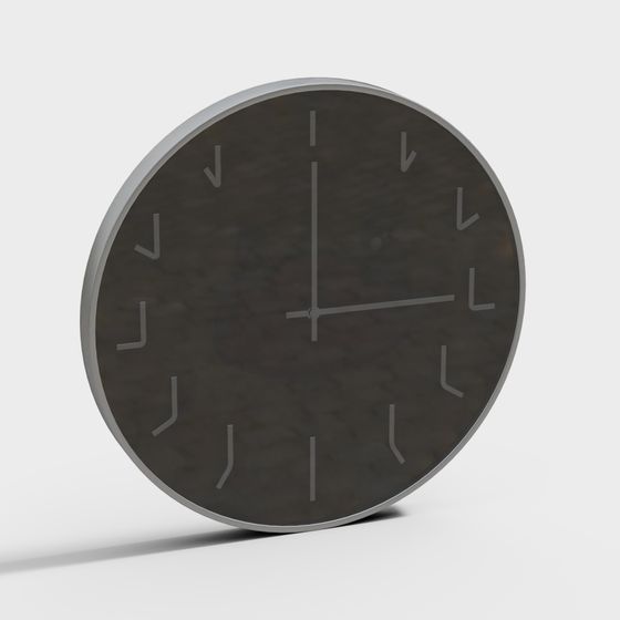 Minimalist Clock 3D model for Modern Urban Spaces
