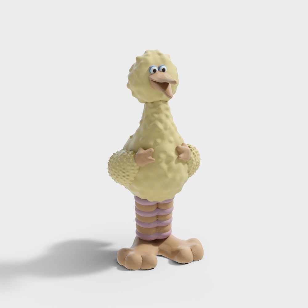Big Bird 3D Model - Vibrant and Playful Character