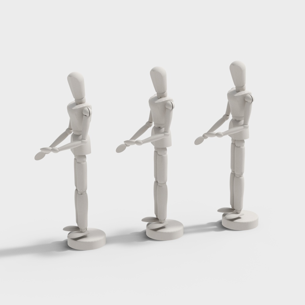Elegant Minimalist Human Models 3D model