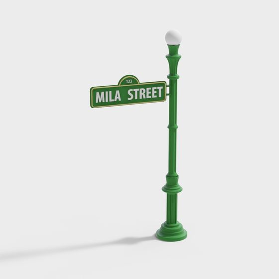 Mila Street Lamp 3D Model