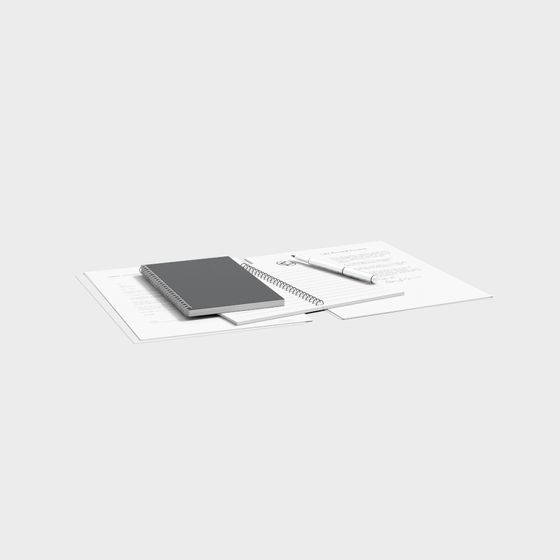 Minimalist Workspace 3D model