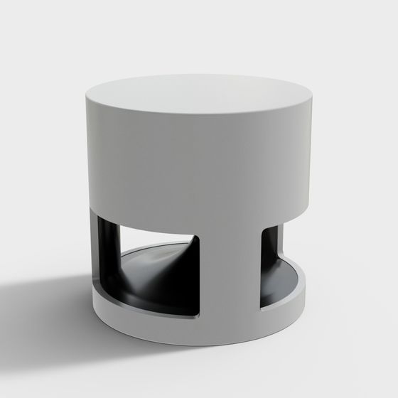 Stylish Minimalist Round Table 3D model for Contemporary Spaces