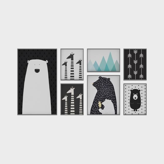 Animal Gallery 3D Model for Creative Projects