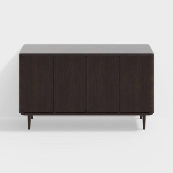 Mid-Century Modern Sideboard 3D model for Creative Projects