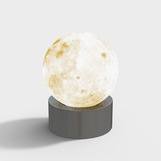 Moonlight Lamp 3D model for Dreamy Interiors