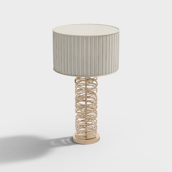 Elegant Low-Poly Table Lamp 3D model