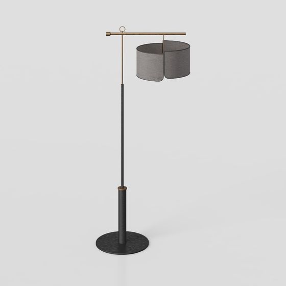 Stylish Minimalist Floor Lamp 3D model for Contemporary Spaces