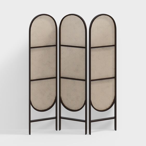 Elegant Arch Design Screen 3D model