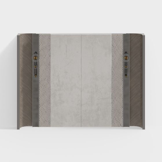 Stylish Low-Poly Door 3D Model for Creative Projects