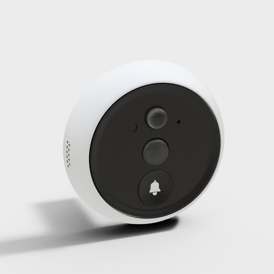 Modern Smart Doorbell 3D model