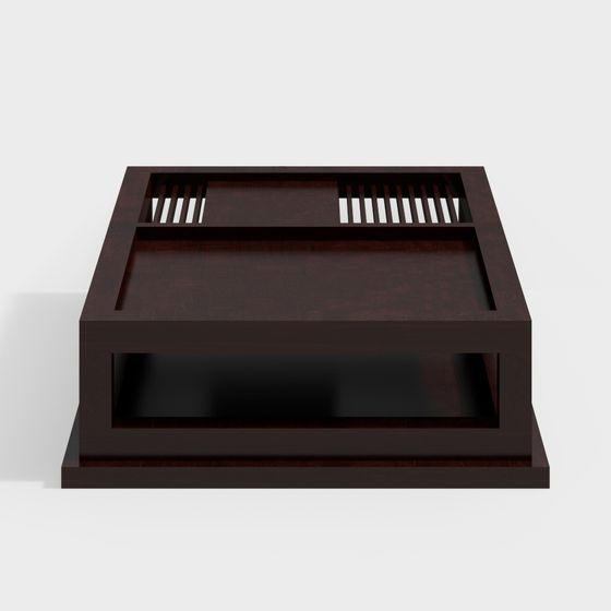 Stylish Minimalist Bookshelf 3D model