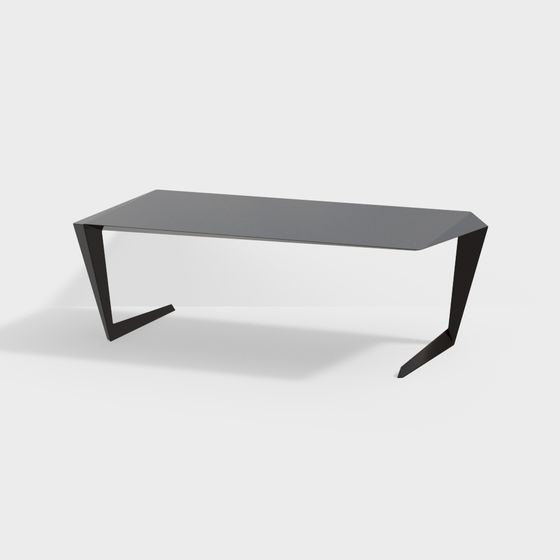 Geometric Minimalist Desk 3D model