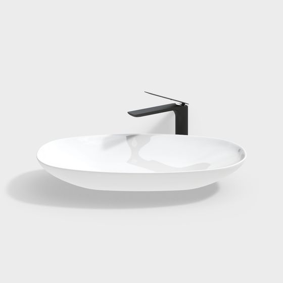 Sleek Minimalist Basin 3D Model