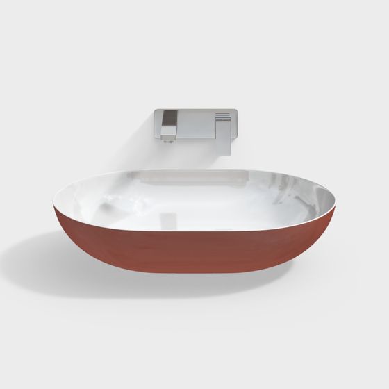 Modern Wall-Mounted Sink 3D model