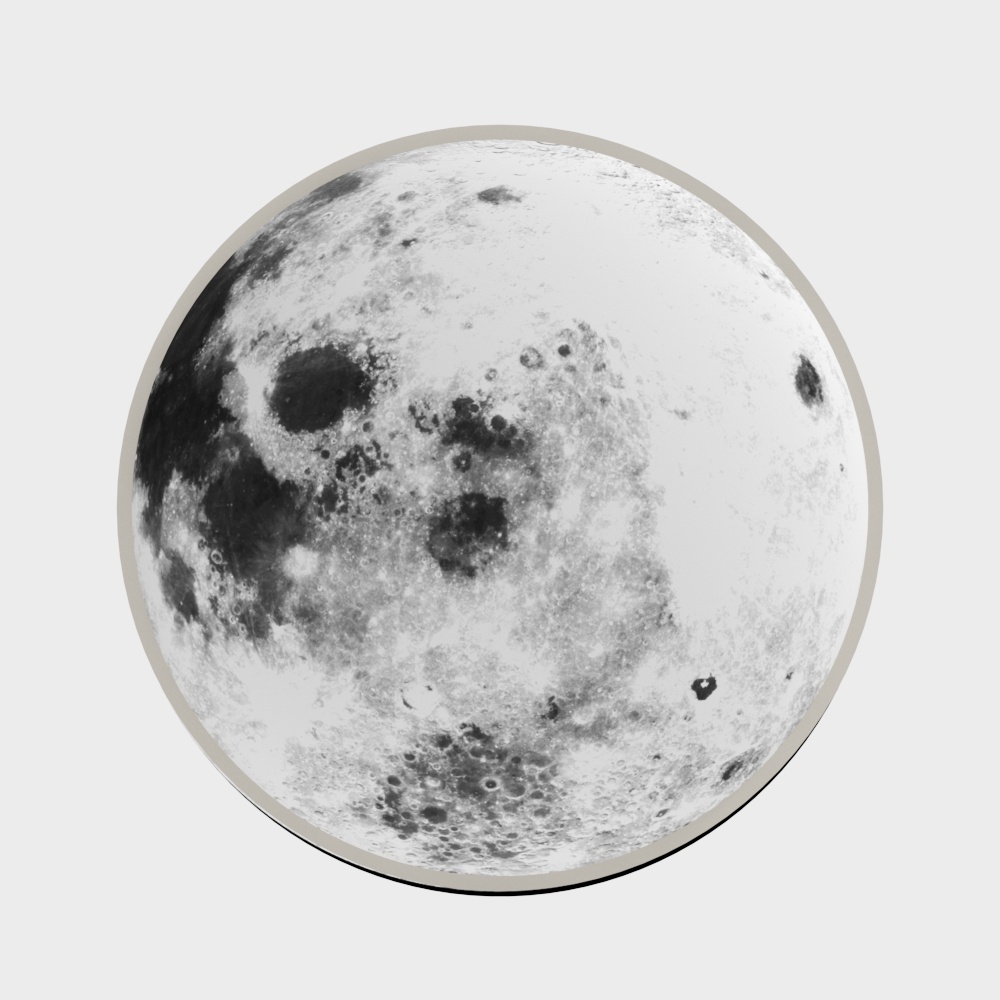 Surreal Moon 3D model for Creative Projects