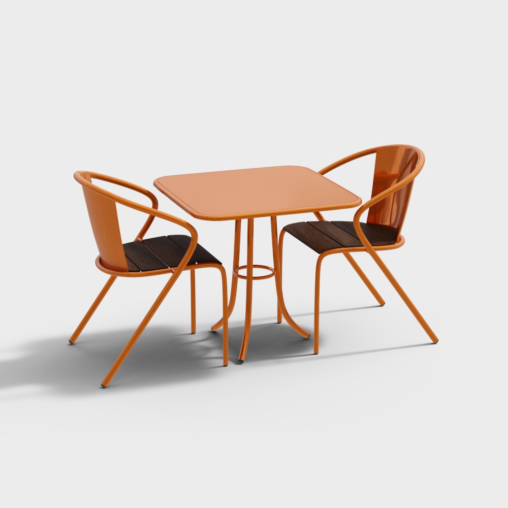 City Corner Table and Chairs 3D Model – Urban Style Furniture