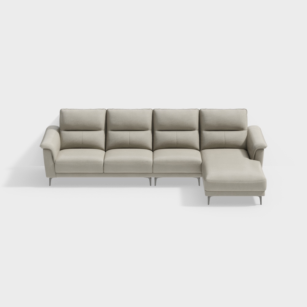 Lotta皮革沙發獨立、雙人和左側躺椅 KJH23SBS296-L 暖灰色 BSW128