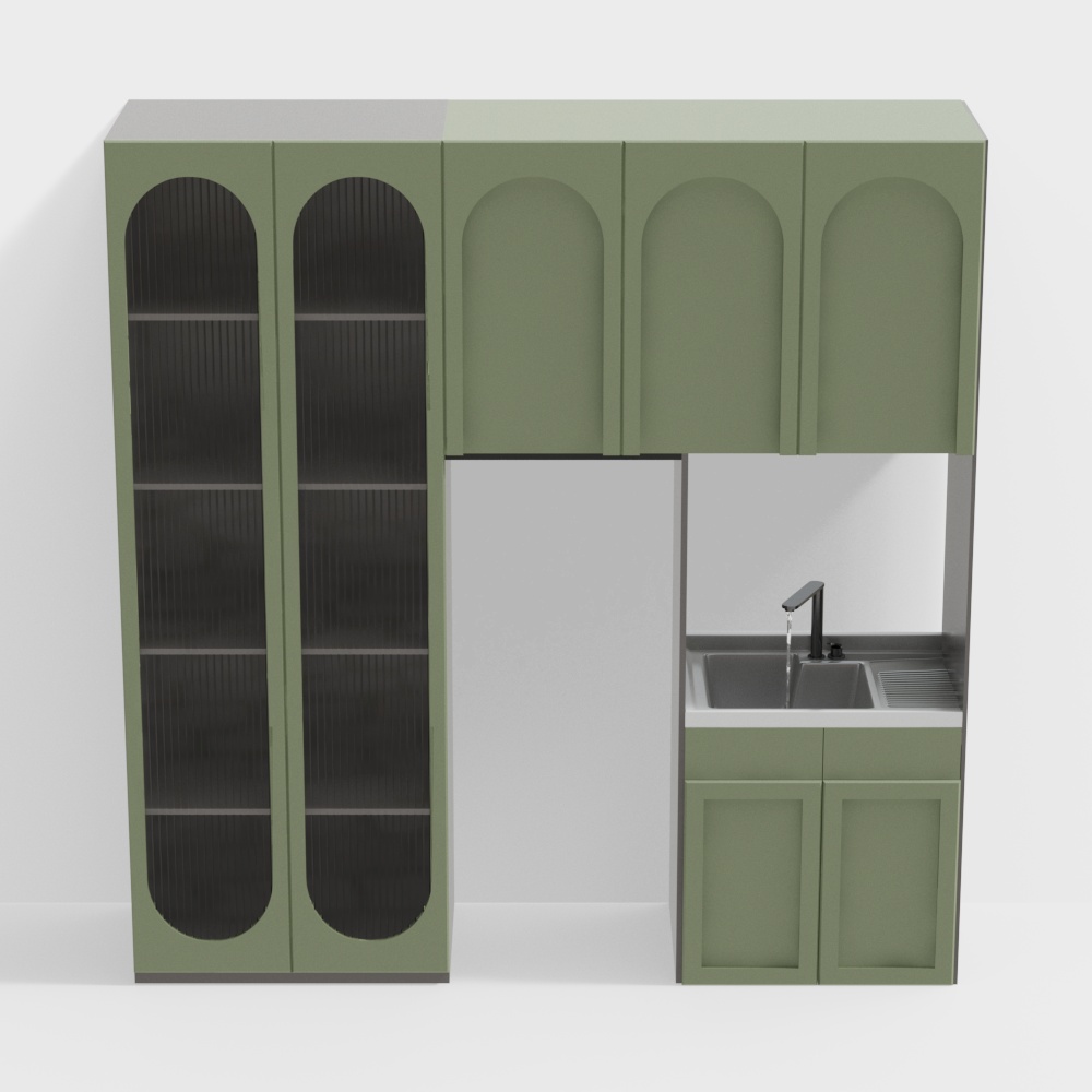 현대적인 세탁실 캐비닛