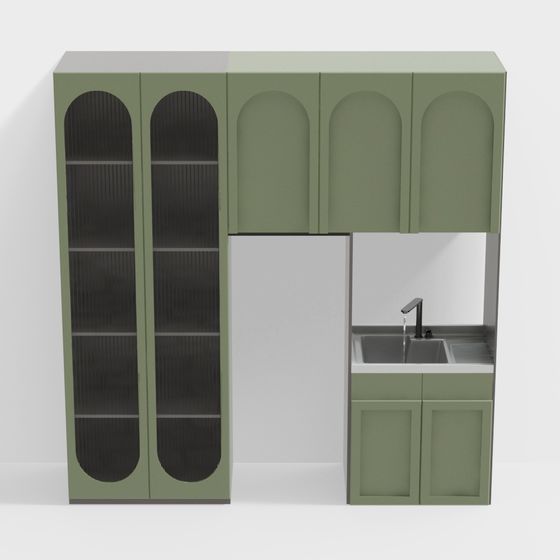 현대적인 세탁실 캐비닛