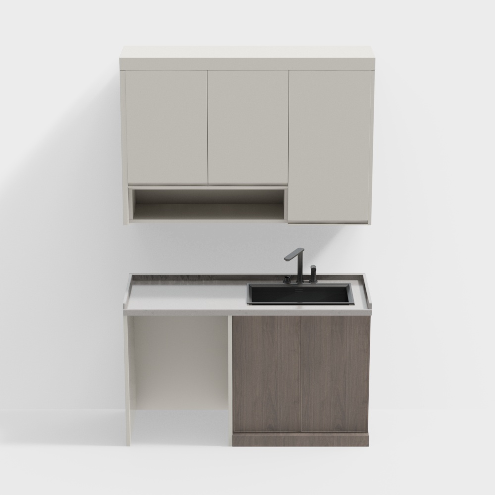 El armario de lavandería del balcón de estilo antiguo no tiene lavadora